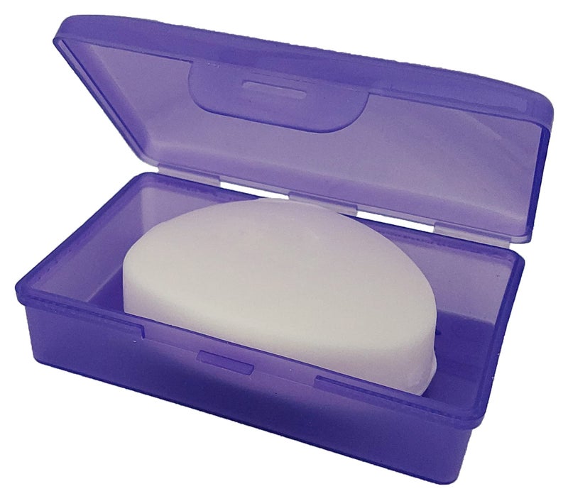 American Comb: Soap Box, 1 Purple - Made in The USA - Soapbox with Hinged Lid and Secure Latch - Image 4
